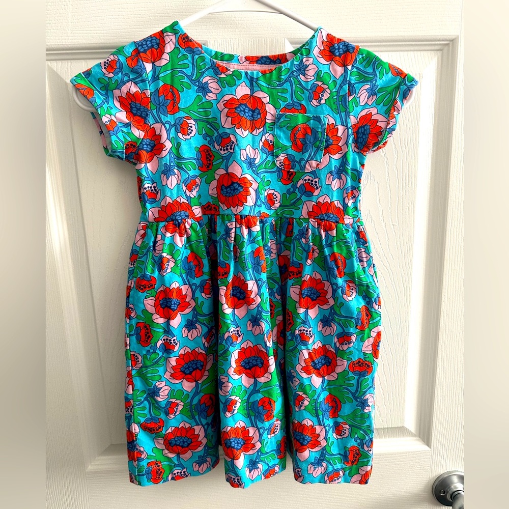 Mini Boden Cotton Floral Dress Size 6-7Y
